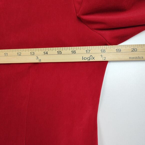VTG Jessica Howard Suit Dress & Jacket Women's 6 Red Button-Up New Old Stock - Picture 11 of 16